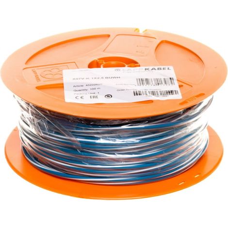 Installationskabel X07V-K 2,5 blau/weiß 4522262S /100m/