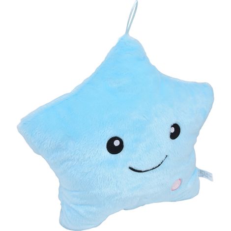 Coussin lumineux en forme d'étoile, couleurs magnifiques, mignon, coussin en peluche lumineuse pour les fêtes et la décoration quotidienne. (1/5)