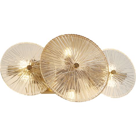 Plafoniera Contemporanea Wagon Wheel Acciaio Adjustable Vetro 6 Luci G9 (1/5)