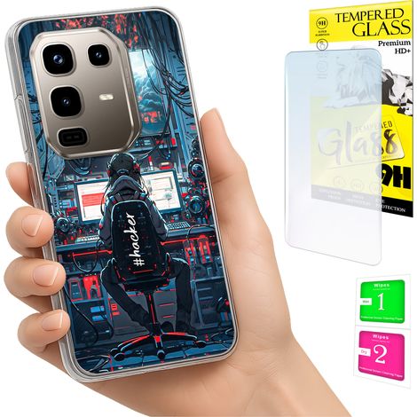 Funda para Infinix Note 50 Pro 4G con foto, cubierta trasera y cristal 9H. (1/5)