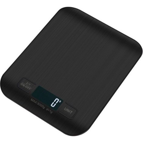 5-kg-Küchenwaage für den Hausgebrauch – Schwarz