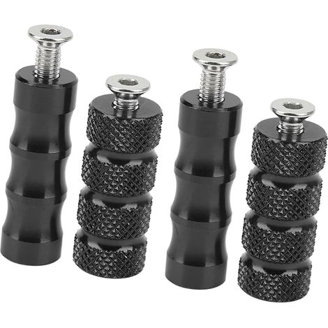 Repose-pieds de levier de frein de moto, 2 paires lisses côté embrayage gauche moto course levier de vitesse placage précis pour boulons de montage M6 6 mm moto(Le noir),Pédale,pédales et accessoires (1/5)