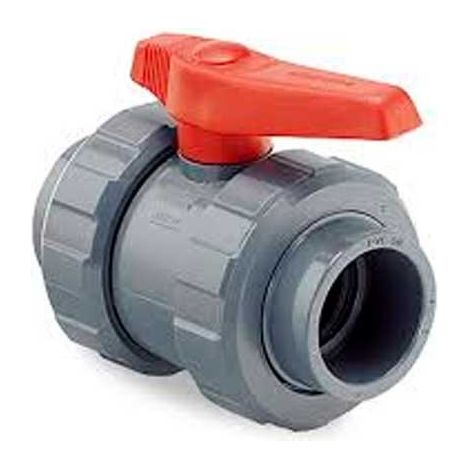 Valvula Bola PVC Encolar Ø HIDROTEN Medidas Accesorios Fontanería: 75mm