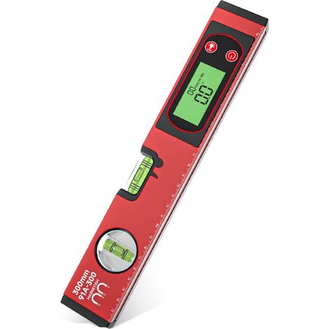 Règle de nivellement électronique numérique avec jauge de précision ± 0,1 ° en aluminium pour les amateurs de nivellement haute précision（30CM） (1/5)