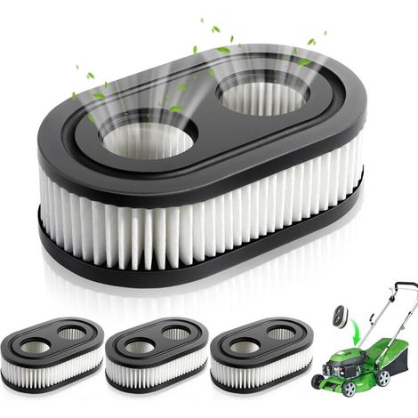 Rasenmäher-Luftfilter, 4-teilig. Passend für Rasenmäher der Serien Briggs & Stratton 550E, 550EX und 575EX. Ersetzt die Teilenummern 593260, 798452 und 798339. (1/5)