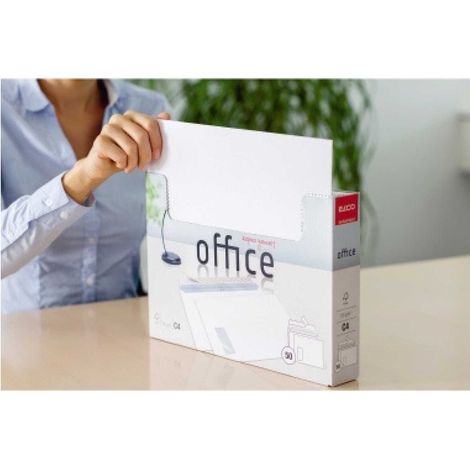 Versandtasche Office DIN C4 324 x 229 mm (B x H) mit Fenster 120g/m² mit Haftklebung Papier hochweiß 50 St./Pack. (1/5)
