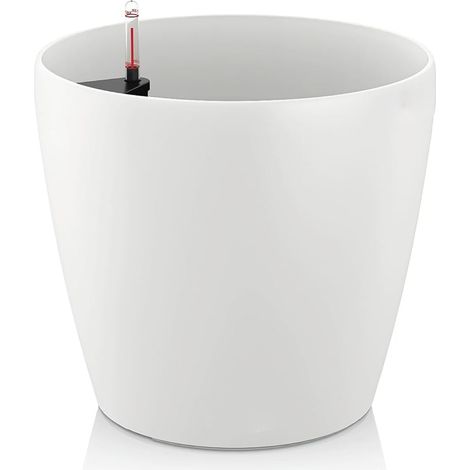 Pot – Réserve d’Eau Intégrée – Diam.19 L.19 x l.19 x H.17 cm Blanc (1/5)