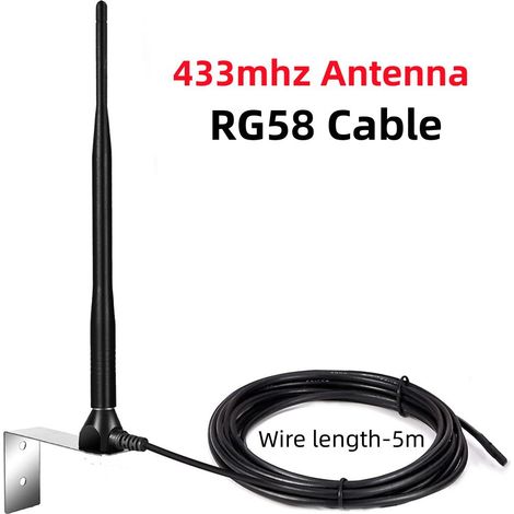 Accessoire pour automatisation et domotique, équipement de commande et de sécurité pour la maison,RG58-5米电线-433mhz (1/5)