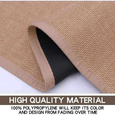 Ensemble de 2 tapis de cuisine, tapis de couloir rembourrés, antidérapants, absorbants et lavables pour la cuisine, le bureau et la maison, tapis confortables pour se tenir debout (marron, 40 x 60 cm (1/5)
