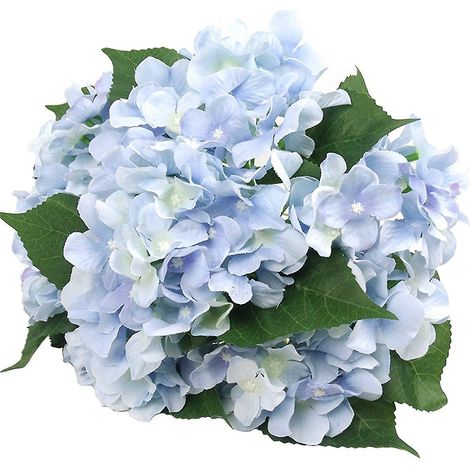 Bouquet de 7 grosses têtes d'hortensias artificiels en soie pour mariage, chambre, maison, hôtel, décoration de fête