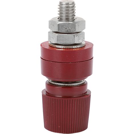 5pcs Bornes de raccord M8 laiton nickélémé pour onduleur et machine à souder, bakélite, 42mm (1/5)