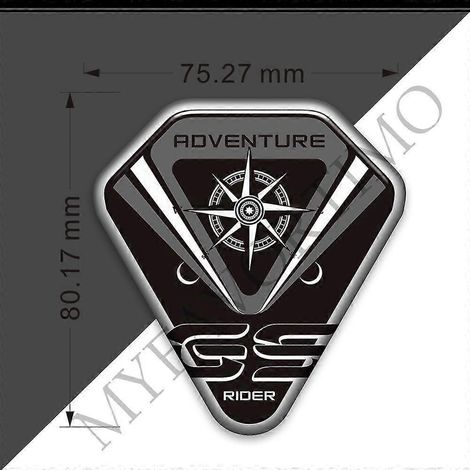 Autocollants 3D pour coffre, style Rallye Adventure, compatibles avec BMW R1200GS, F850GS, F800GS, R1250GS, F750GS, R 1200, 1100, 1250, 850, 800, 750 GS, GSA, HP Adv - Autocollants GS (1 pièce) 11 (1/5)