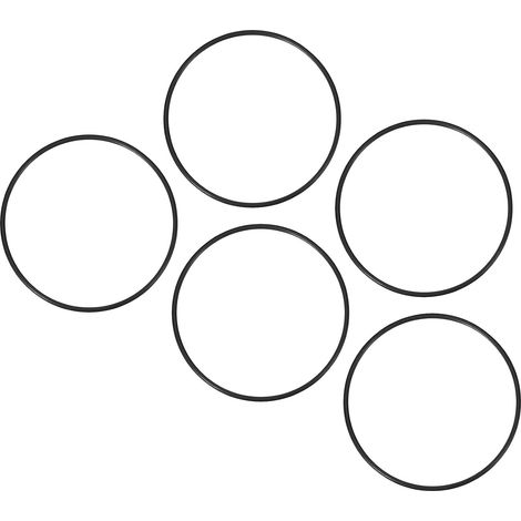 140x130x5mm Nitrile Rubber O-Rings 5 Pieces Round Black (1/5)