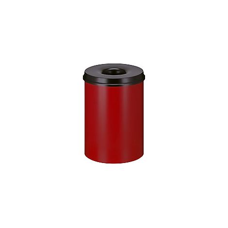 Papelera de seguridad acero autoextinguible capacidad 30 l