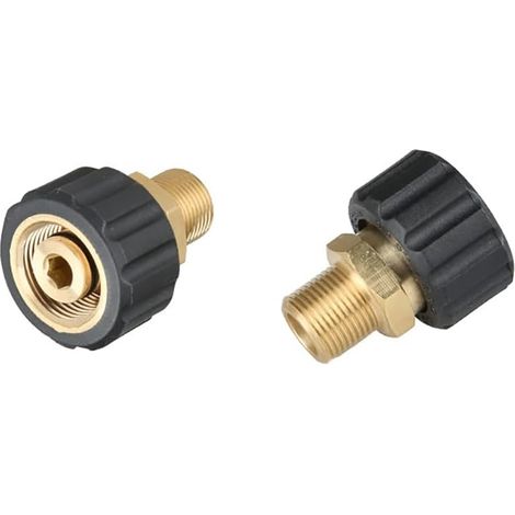 Adaptateur M22 à 3/8" / 1/4" Quick Connect pistolet pulvérisateur (1/5)