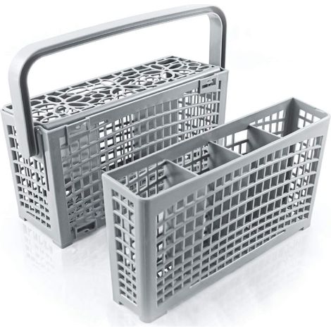 Panier couvert lave vaisselle [23 x 8,5 &4,5 x 13,5cm]. Panier lave vaisselle avec solution innovante 2 en 1 – Panier couvert lave vaisselle universel, résistant à la chaleur. (1/5)