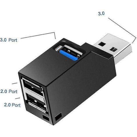 Usb 3.0 3-port Hub (2 Usb 2.0 + Usb 3.0), Data Hub For And Pcs And Other Usb 3.0 Compatible Devices (1/3)