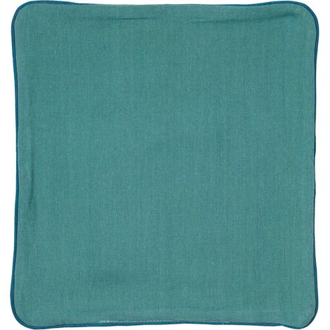 Housse de coussin Libeccio Bleu Paon 40x40 cm (1/2)