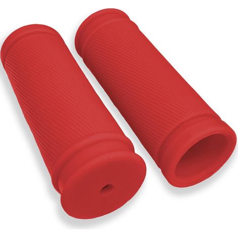 Fahrradgriffe Rot Stoßfest Rutschfest Gummi 85mm für MTB Rennrad eBike (1/5)