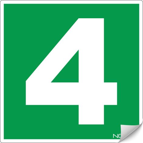 Panneau Niveau 4 - Adhésif 200x200mm - 4231471 (1/2)