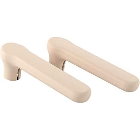 2pcs Protection Poignee Porte, Couvercle De Poignée De Porte Gants Antistatiques en Silicone Anti-Collision Protecteur De Enfants Manchon, Réduire Le Bruit, Beige (1/4)