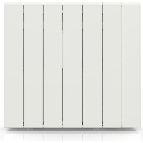 Radiateur à inertie ALU ZILO WiFi 1500 W - Chauffage électrique connecté Tuya, IP24, thermostat précis, 4 modes de chauffe, fil pilote 6 ordres, sécurité enfant - BATILEC