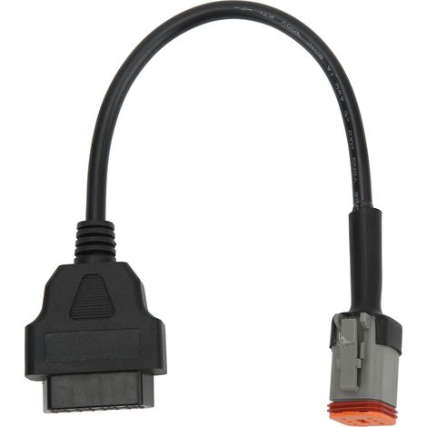 Adaptateur de diagnostic OBD2 6 broches pour moto : câble pratique, économie de carburant pour une conduite en toute sécurité (1/5)