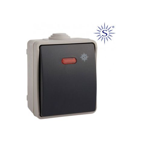 Conmutador Luminoso Estanco IP54 (Retractilado) Solera 3303IL