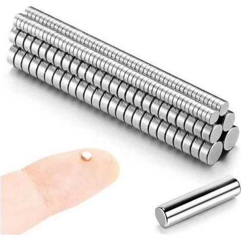 200 Mini Magnet - Small Magnet Round - 100pcs 3X1mm, 50pcs 4x2mm, 50pcs 5x2mm Magnet in Neodymium Magnet in Patios Rares (1/5)