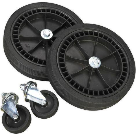 Sealey Wheel Kit for Fixed Compressors 2 Castors 2 Fixed COMPKIT5 (1/3)