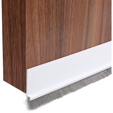 Selbstklebende, zuschneidbare Türbürste, 100 cm lang (weiß, 50 mm) (1/5)