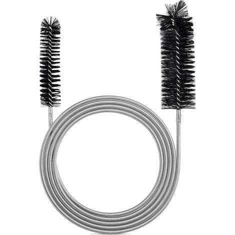 Brosse de Nettoyage Flexible pour Tube d'alimentation - Outil de Nettoyage de Tuyau - Noir (1/5)