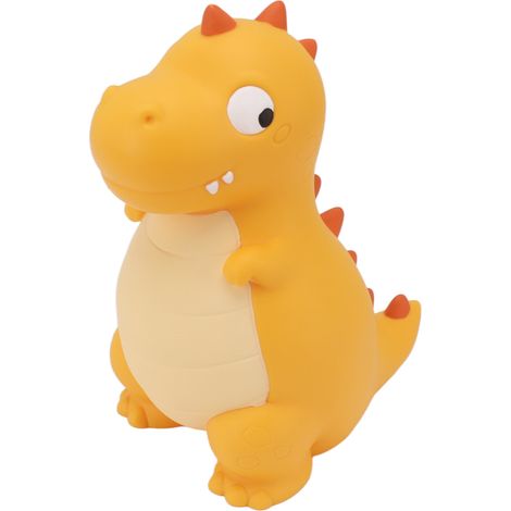 Tirelire dinosaure en forme de cochon, mignonne et résistante aux chutes, idéale pour décorer un bureau ou comme cadeau pour garçons et filles. Grande taille, jaune. (1/5)