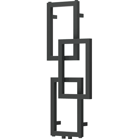 Mexen Grid radiador decorativo de ba帽o 870 x 360 mm, 209 W, antracita - W215-0870-360-00-66 (1/3)
