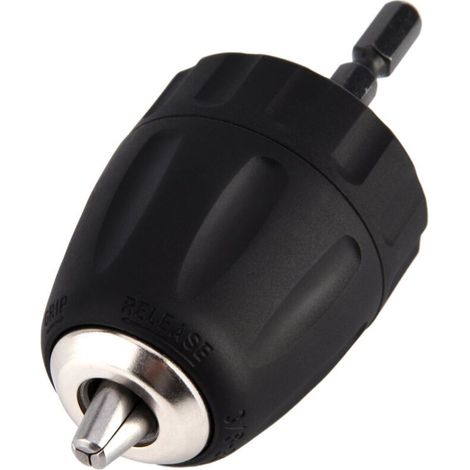 Mandrin auto-serrant  0,8-10 mm 3/8"-24UNF avec tige hexagonale 1/4" pour accessoires de perçage (1/5)