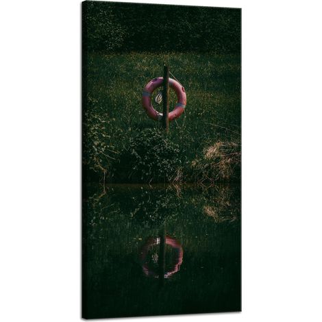 Impression sur toile Nature Lac Sombre 40x80 cm