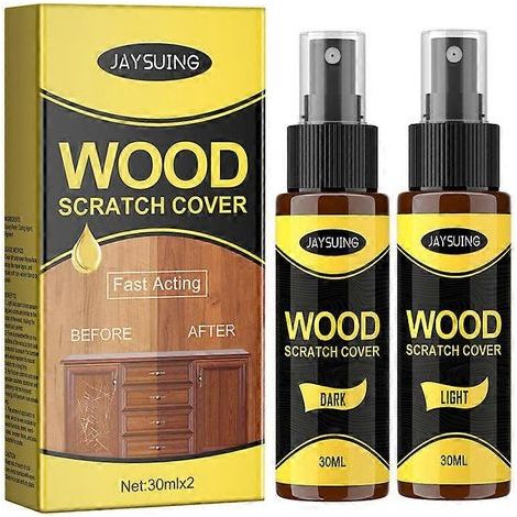 Produit réparateur de rayures pour parquets - Élimine les rayures des meubles en bois - 2 x 30 ml (1/5)