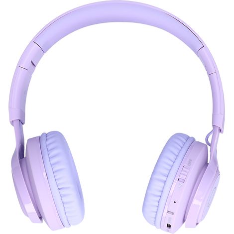 BT06C Bluetooth-Kopfhörer für Kinder mit Stereo-LED-Licht, faltbar, Gehörschutz, kabellos, Lila (1/5)