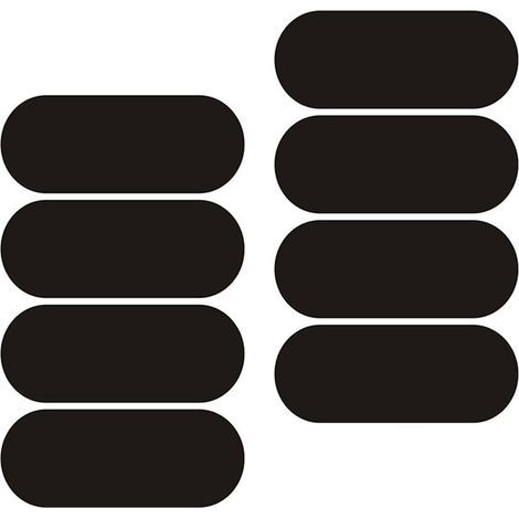 CCYKXA Reflective Motorcycle Helmet Stickers, Retro Black Motorcycle Helmet Decals, High Visibility Reflective Adhesive Strips for Maximum Safety and Grip on Scooters and Bicycles (1/5)