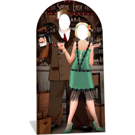 Figurine en carton passe tête bonnie and clyde 191 cm (1/4)