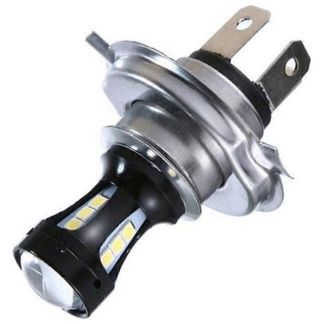 Ampoule de phare H4 pour moto, feux de route/croisement, antibrouillard, 18 SMD, 950 lm, 6000 K (1/5)