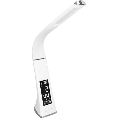LED-Schreibtischlampe mit Digitalanzeige, Schwanenhals, Touch-Bedienung, kabellose Leselampe für Zuhause (1/5)