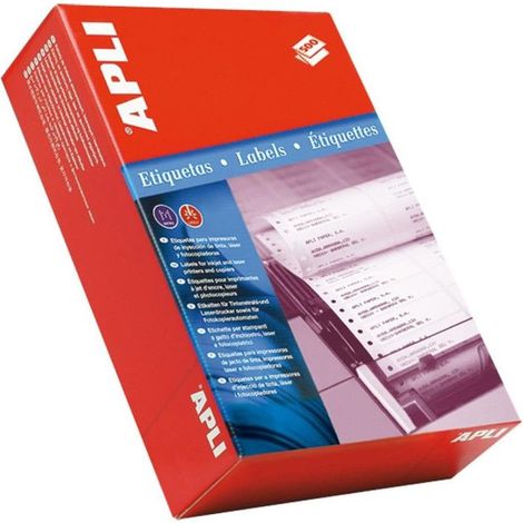 Etiquettes - Blanche - Pour imprimantes matricielles et laser - 88,9x36 - Apli