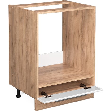 Mobile per forno da incasso Fame-Line, Bianco lucido, 60 cm senza piano di lavoro, Vicco (1/5)