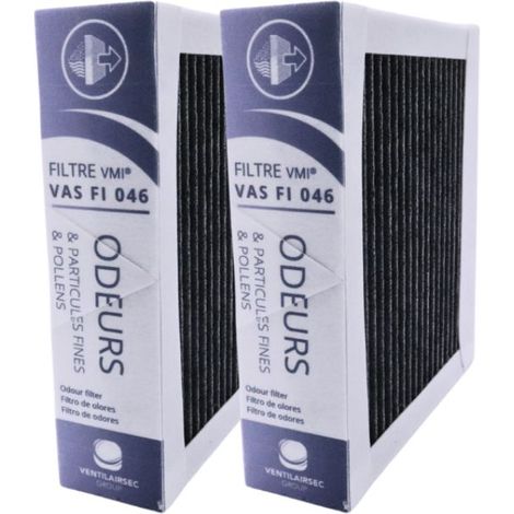Filtre officiel VMI - Lot de 2 filtres Anti odeurs - pour VMI Urban, Cube et Cave - Purification d'Air Intérieur - Jetable