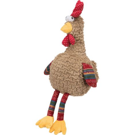 Peluche per cani Trixie Poliestere Stoffa Carta Crunch Gallo 60 cm