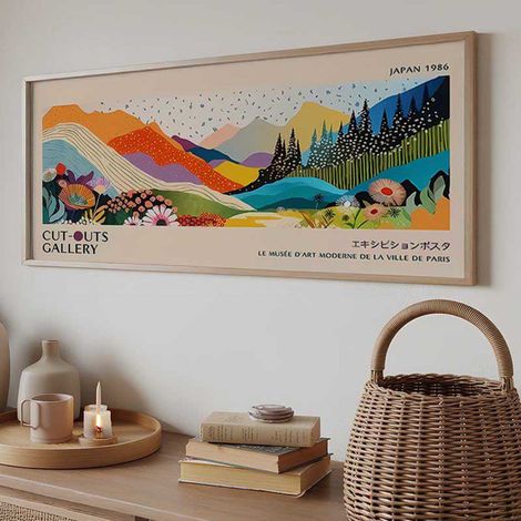 Cuadro Misola, Estructura de Madera Nobilitada, 50x120h cm Multicolor (1/5)