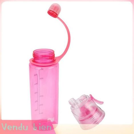 Garosa bouteille de boisson Bouteille De Pulvérisation D'eau à Grande échelle Bouteille En Plastique De sport vaisselle Bleu Rose (1/4)