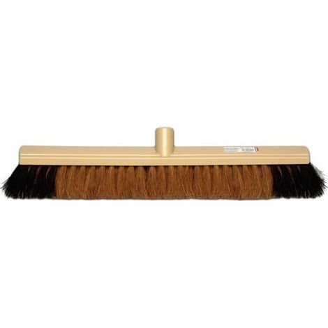 Cepillo industrial de coco natural reforzado, bigote largo, 60 cm