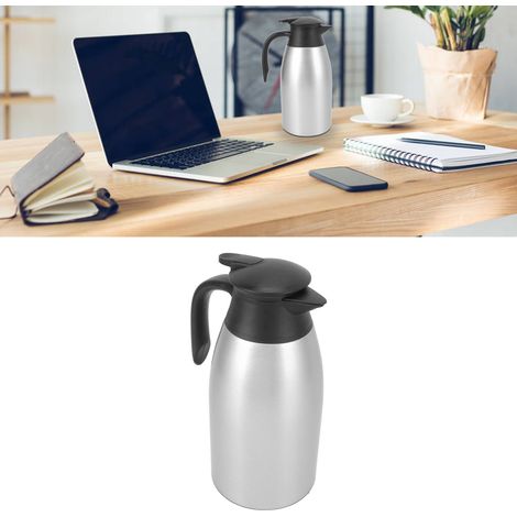 2-Liter-Isolierflasche aus Edelstahl 304, Thermoskanne, Kaffeemaschine, silber (1/5)